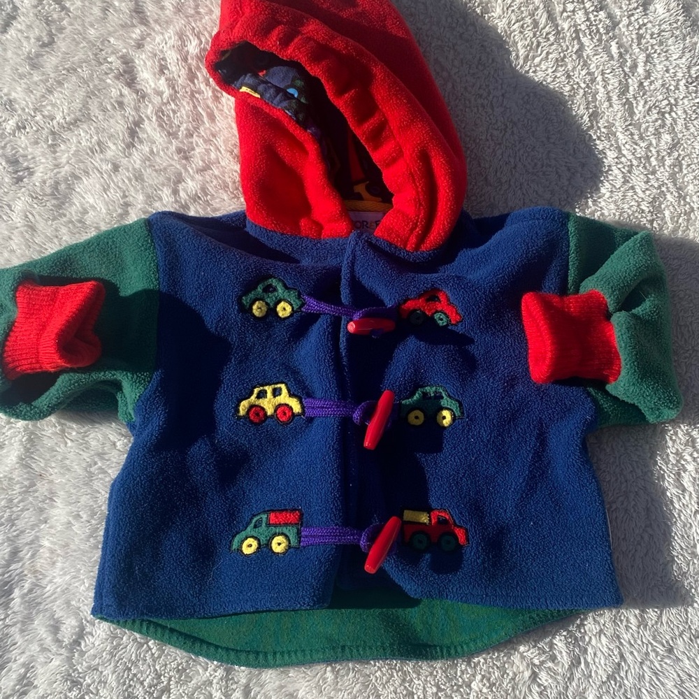 Vintage Rainbow tag Gymboree Colorful Kids' Car-Themed Jacket
